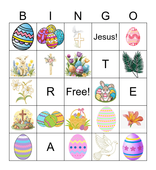 Easter Bingo Card