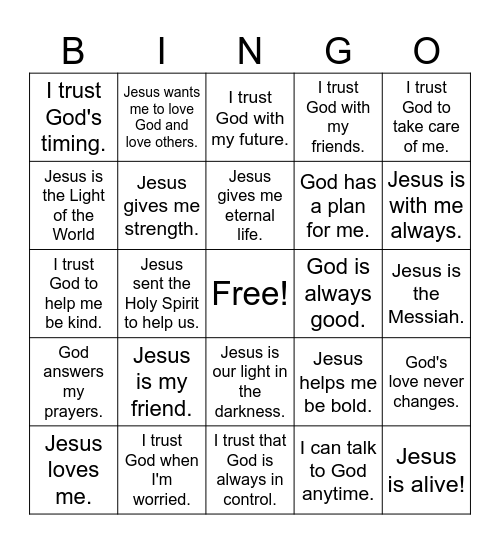 Best News Ever Bingo Card