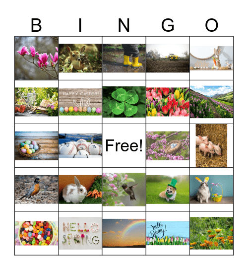 Spring Bingo Card
