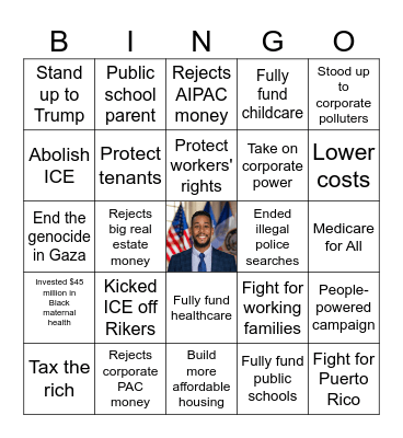 Antonio Reynoso Bingo Card