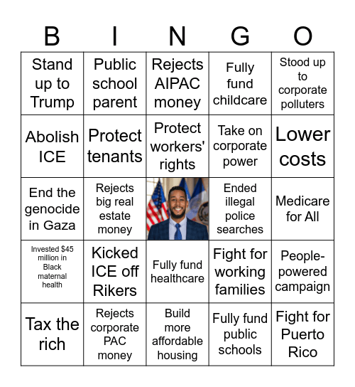 Antonio Reynoso Bingo Card