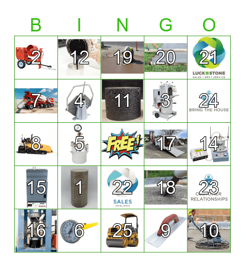 Technical Services Bingo Card