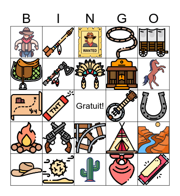Bingo Western 🤠 Bingo Card