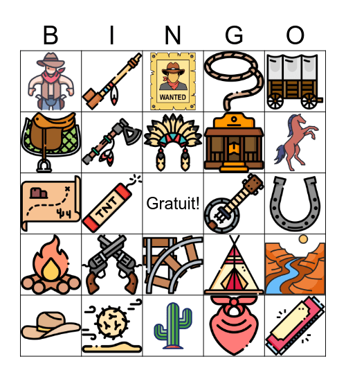 Bingo Western 🤠 Bingo Card