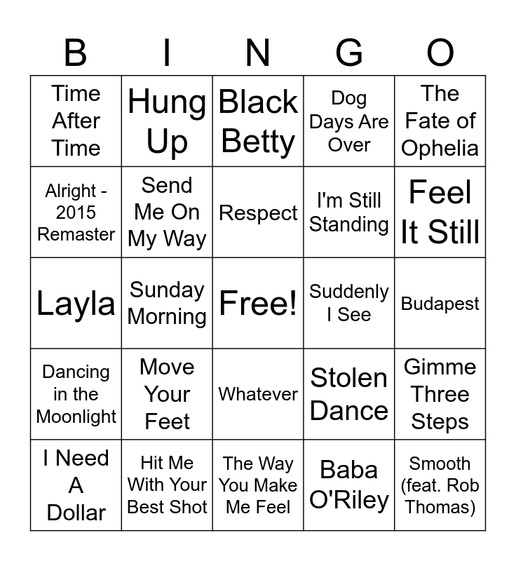 53MB Round 1 Bingo Card