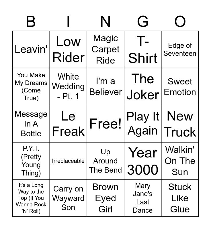 53MB Round 2 Bingo Card