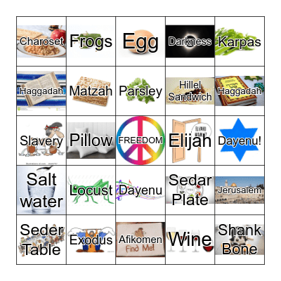 Passover Bingo Card