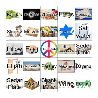 Passover Bingo Card