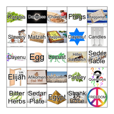 Passover Bingo Card