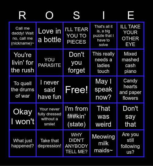 HH&TADC Bingo Card Bingo Card