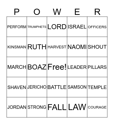 GOD IS AMAZING Bingo Card