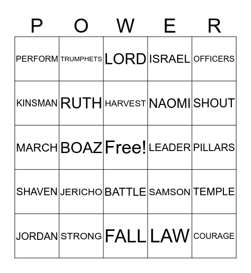 GOD IS AMAZING Bingo Card