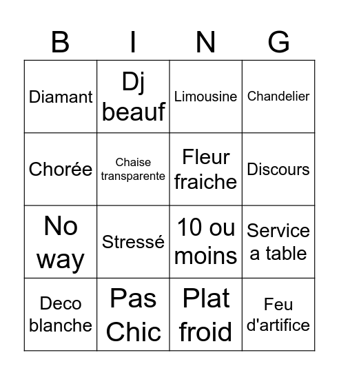 Untitled Bing Bingo Card