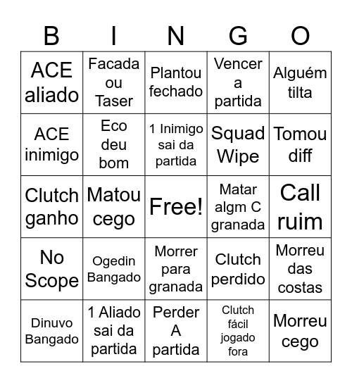 Cs Bingo Card