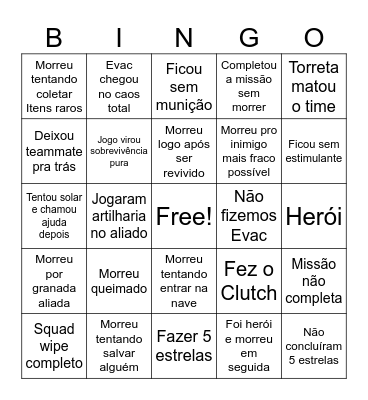 Bingo Helldas Bingo Card