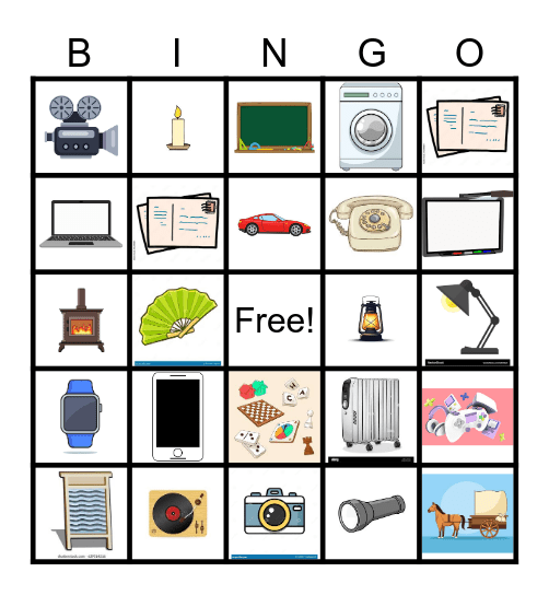 Vintage vs. Modern Bingo Card