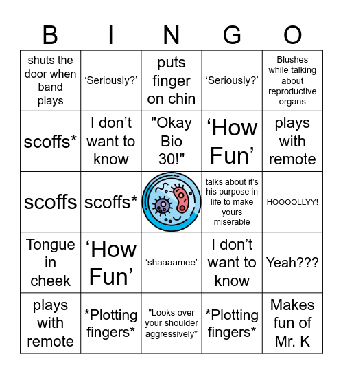 Thornton Style Bingo Card