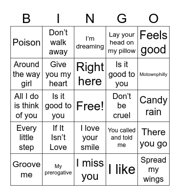 New jack Bingo Card