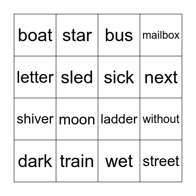 Ver 1 Bingo Card