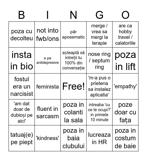 profil de fata pe dating apps in 2026 Bingo Card