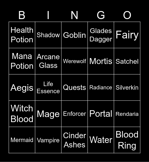 Morningstar Enclave Bingo Card