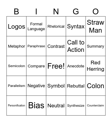 ToolBox Bingo Card
