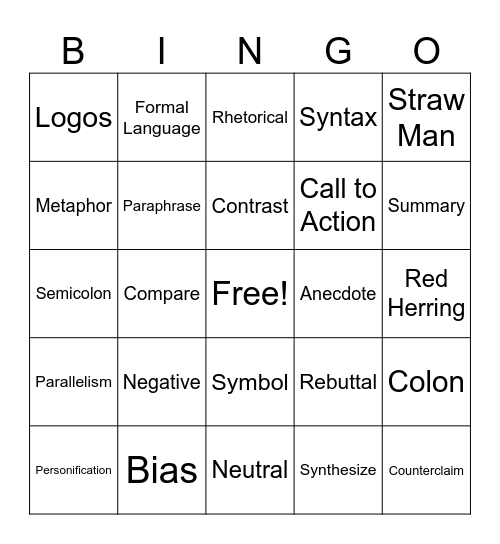 ToolBox Bingo Card