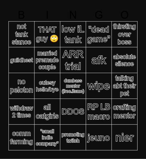 Editing Bingo Card