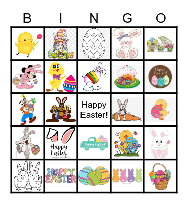 Easter Bingo Card