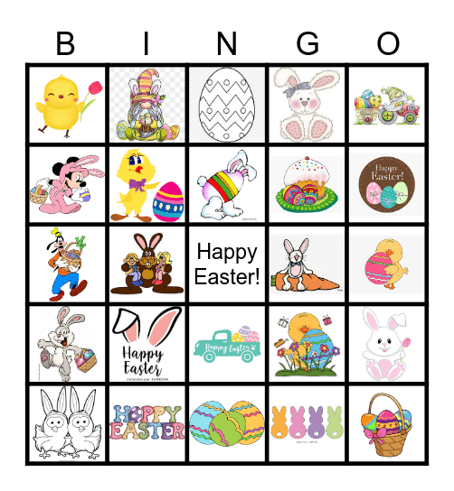 Easter Bingo Card