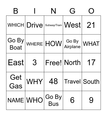 ASL Bingo Card