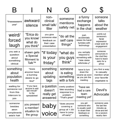 big money big money 🤞 Bingo Card