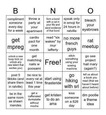 Ben Bingo Card