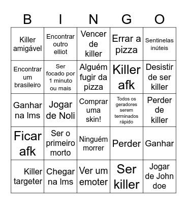 Forbingo Card