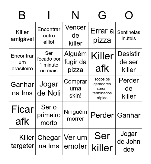 Forbingo Card