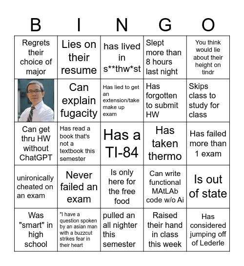 Find someone who... Bingo Card