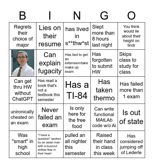 Find someone who... Bingo Card