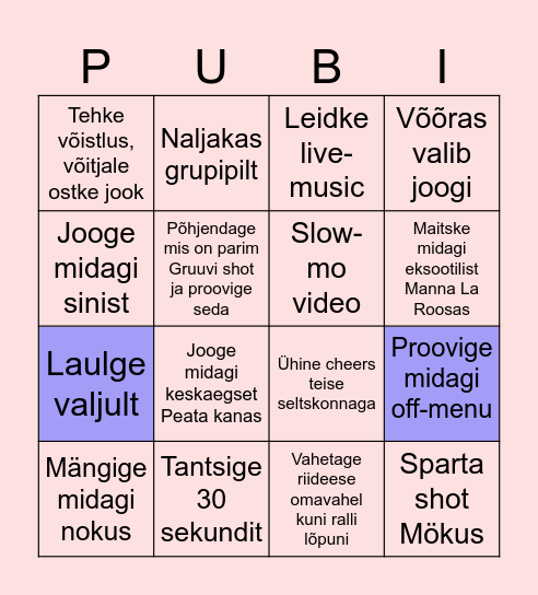 FK Pubiralli Bingo Card