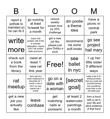 sri touch grass Bingo Card