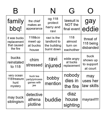9x16 Bingo Card