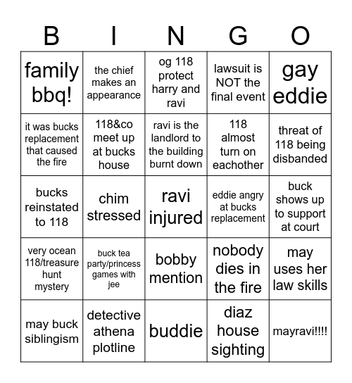 9x16 Bingo Card