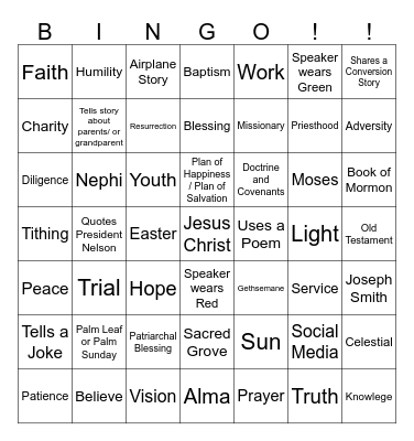 2026 Conference Bingo Card