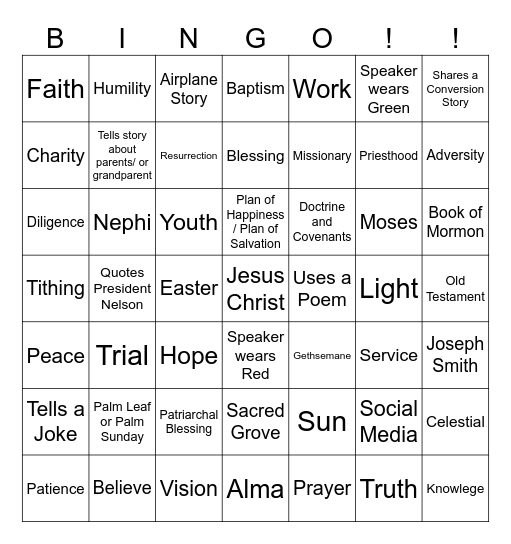 2026 Conference Bingo Card