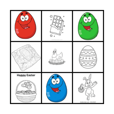 Easter Hunt Bingo Card