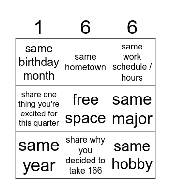 Google Docs Bingo Card