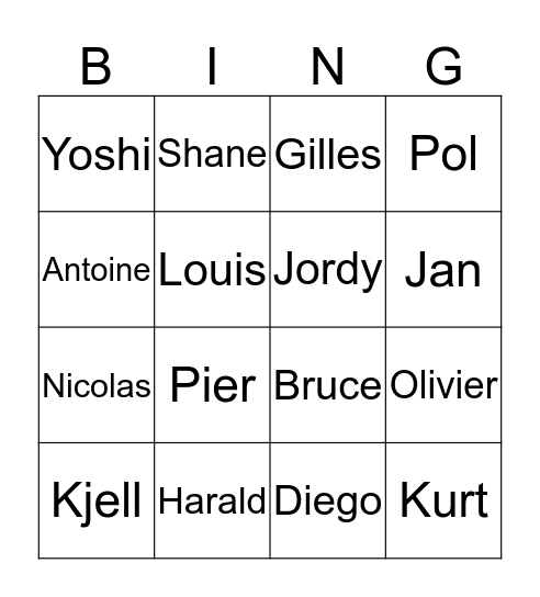 Actualiteitsbingo Card