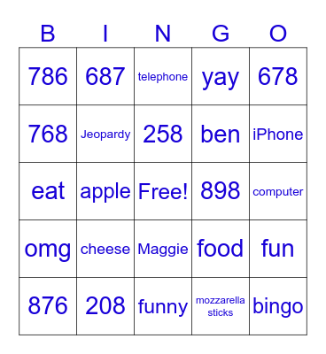 Bingo Card