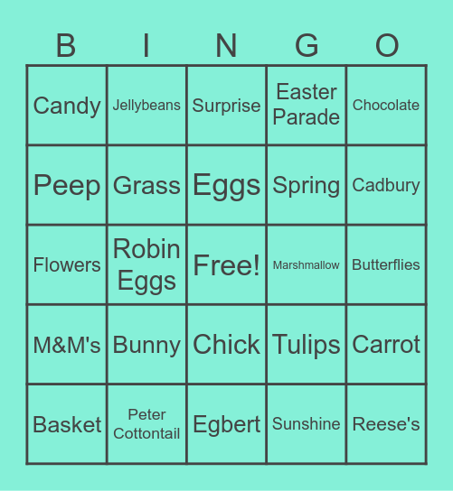 Security Good Friday BINGO Card
