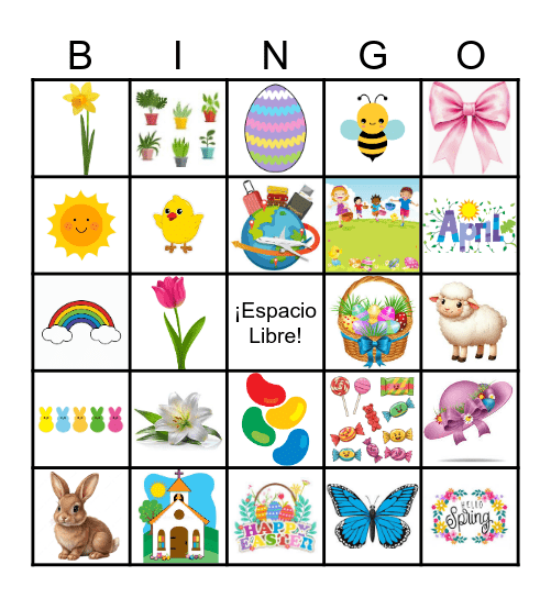 Bingo de Pascua Bingo Card