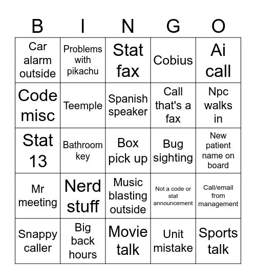 Office Bingo 6 Bingo Card